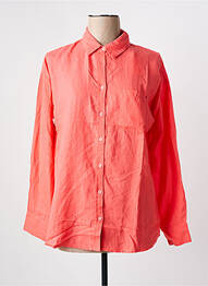 Chemisier coupe droite manches longues orange C'EST BEAU LA VIE femme