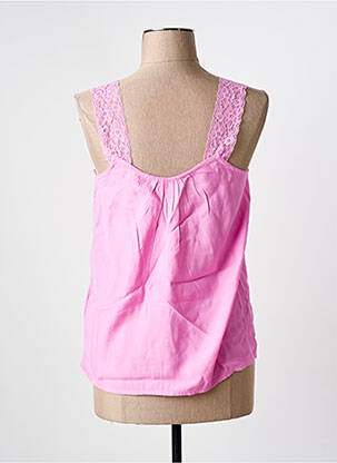 Top coupe fluide fines bretelles rose CREAM femme