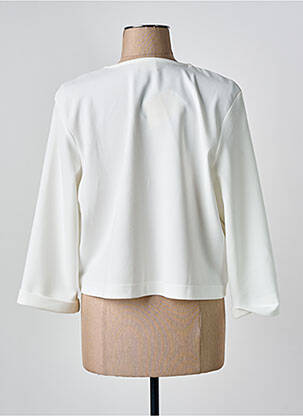 Boléro tissage crêpe blanc JULIE GUERLANDE femme