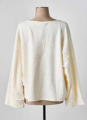 Pull coupe droite manches longues beige CREAM femme