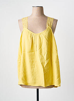 Top sans manche sans manche jaune CREAM femme