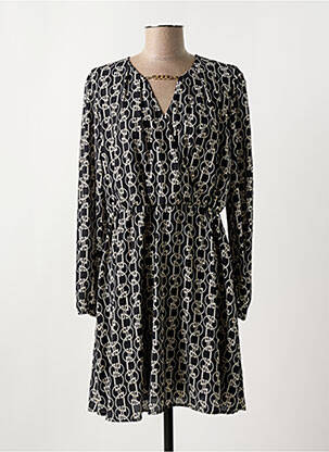 Robe courte manches longues manches longues noir RINASCIMENTO femme