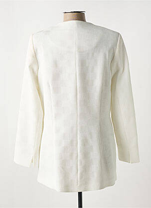Veste chic tissage crêpe blanc CHRISTINE LAURE femme