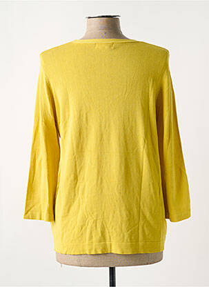 Pull col v manches 3/4 jaune TRIPODE femme