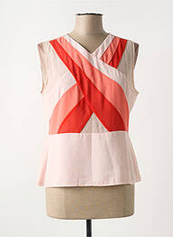 Top stretch sans manche rose ANDAMIO femme