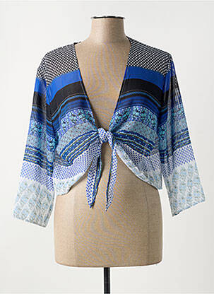 Boléro bleu CHRISTINE LAURE pour femme