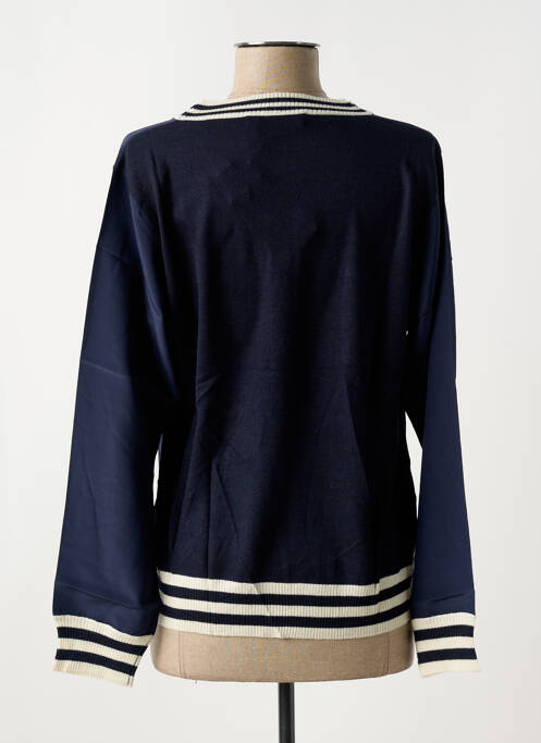 Blouse manches longues manches longues bleu ESTHEME femme