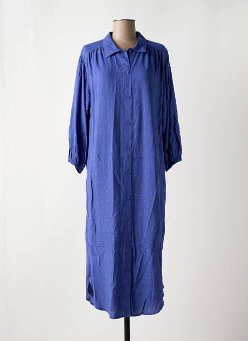 Robe mi-longue bleu LOLA ESPELETA pour femme