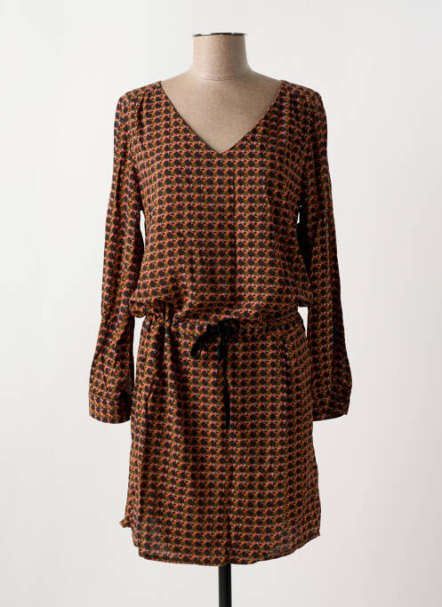 Robe mi-longue orange LE PETIT BAIGNEUR pour femme