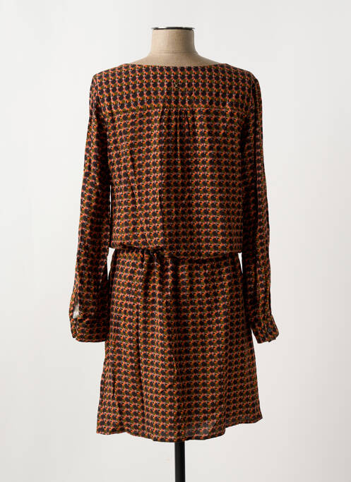 Robe mi-longue orange LE PETIT BAIGNEUR pour femme