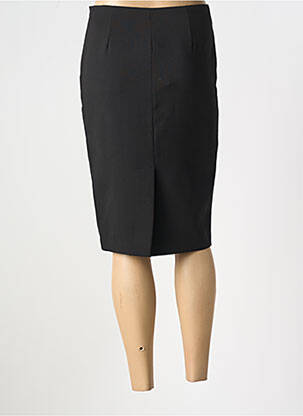 Jupe mi-longue stretch noir ABSOLU femme