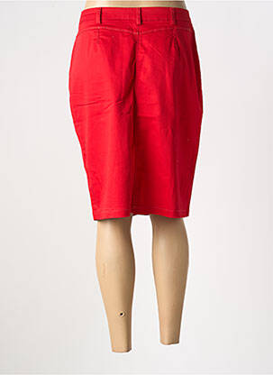 Jupe mi-longue stretch rouge CHRISTINE LAURE femme