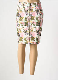 Jupe mi-longue stretch blanc 7 SEASONS femme