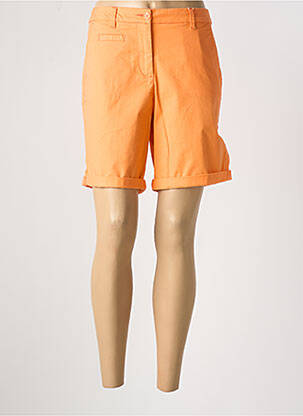 Short fermeture zippée sous rabat boutonné taille normale orange TOM TAILOR femme