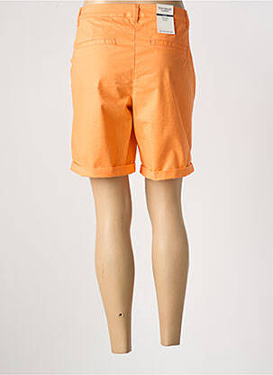 Short fermeture zippée sous rabat boutonné taille normale orange TOM TAILOR femme