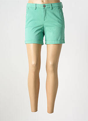 Short fermeture zippée sous rabat boutonné taille normale vert LOLA ESPELETA femme