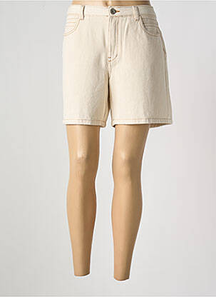 Short tissage denim taille normale beige LOLA ESPELETA femme