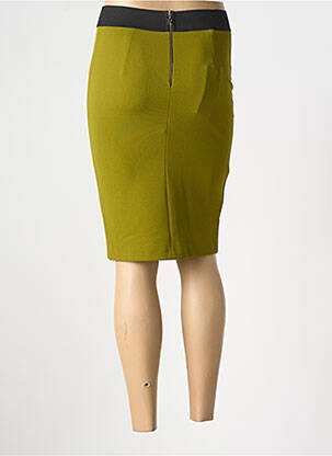Jupe mi-longue stretch vert RINASCIMENTO femme