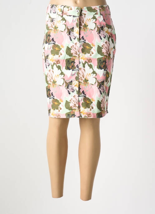 Jupe mi-longue blanc 7 SEASONS pour femme