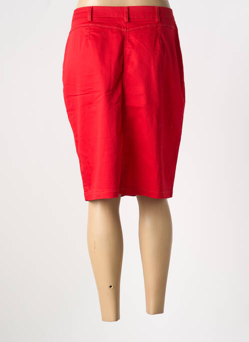 Jupe mi-longue rouge CHRISTINE LAURE pour femme