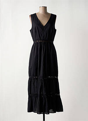 Robe longue sans manche sans manche noir DEELUXE femme