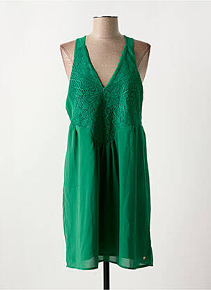 Robe mi-longue coupe fluide sans manche vert DEELUXE femme