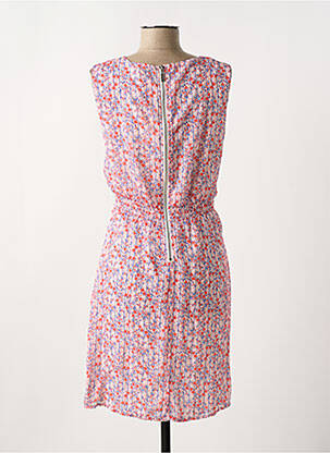 Robe mi-longue imprimé fleurs sans manche rouge CHATTAWAK femme