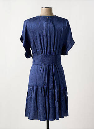 Robe courte manches courtes manches courtes bleu CHATTAWAK femme