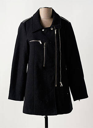 Manteau court poches sans capuche noir DEELUXE femme