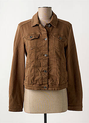 Veste casual poches marron PLACE DU JOUR femme