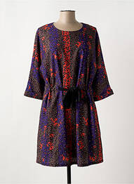 Robe courte manches 3/4 manches 3/4 orange CHATTAWAK femme