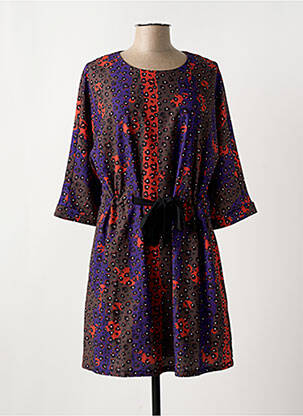 Robe courte manches 3/4 manches 3/4 orange CHATTAWAK femme
