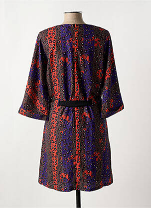 Robe courte manches 3/4 manches 3/4 orange CHATTAWAK femme