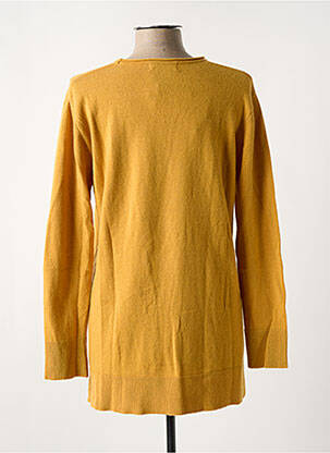 Pull coupe cintrée manches longues jaune BG WOMAN femme
