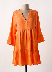 Robe courte orange DEELUXE pour femme seconde vue