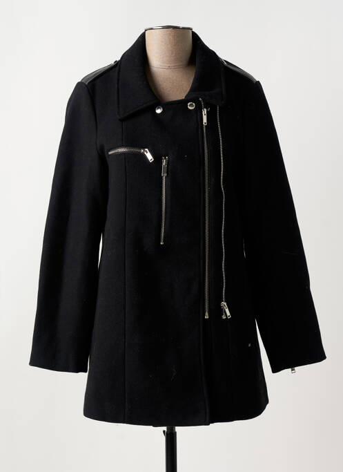 Manteau court poches sans capuche noir DEELUXE femme
