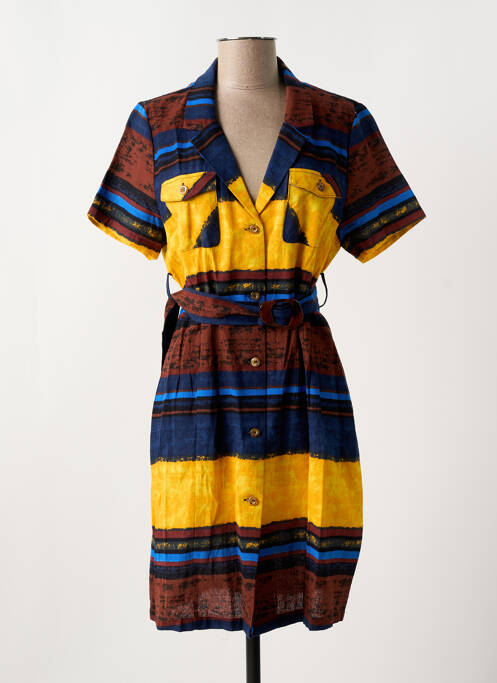 Robe courte marron CHATTAWAK pour femme