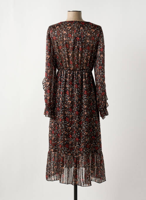 Robe mi-longue noir CHATTAWAK pour femme