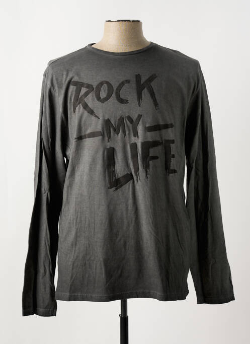 T-shirt gris RITCHIE pour homme