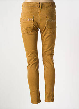 Jeans coupe slim stretch taille normale marron DENIM femme