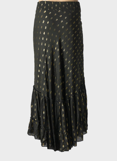 Jupe longue noir GOLD & SILVER femme
