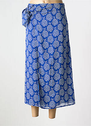 Jupe longue imprimé fantaisie bleu MOLLY BRACKEN femme