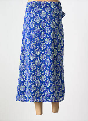 Jupe longue imprimé fantaisie bleu MOLLY BRACKEN femme