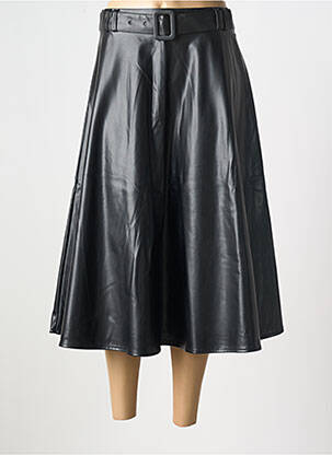 Jupe mi-longue coupe évasée noir SURKANA femme