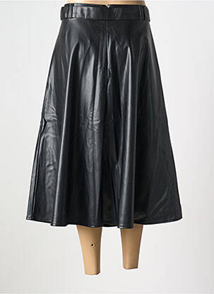 Jupe mi-longue coupe évasée noir SURKANA femme