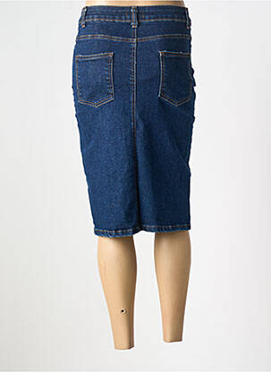 Jupe mi-longue taille normale bleu SUNNY STUDIO femme