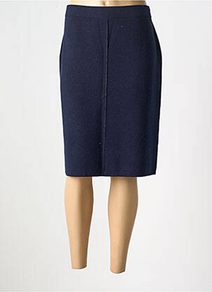 Jupe mi-longue stretch bleu WHITE STUFF femme