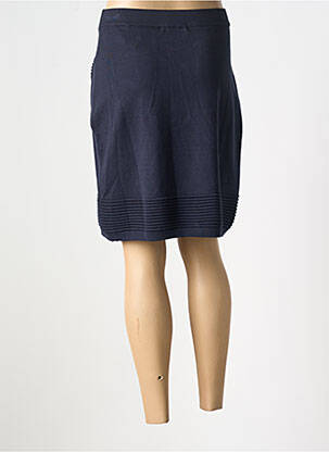 Jupe mi-longue stretch bleu MD'M femme
