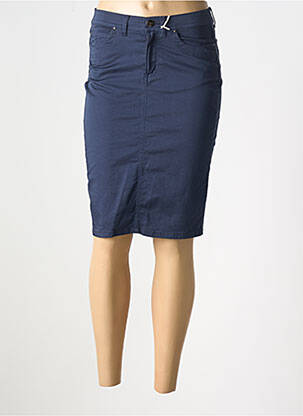Jupe mi-longue stretch bleu IMPAQT femme