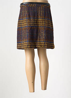 Jupe courte coupe droite marron LILI SIDONIO femme